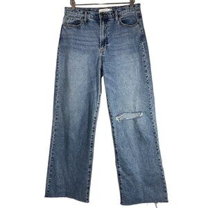 Hidden Los Angeles Distressed Undone Hem Dad Jean size 30